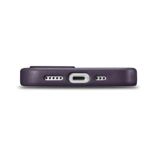 iCarer Bőr Tok iPhone 14 Dark Purple (WMI14220705-DP) (MagSafe Kompatibilis) tok - 4