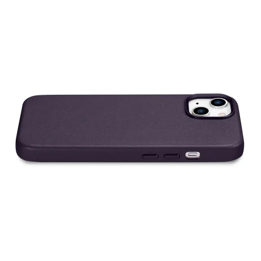 iCarer Bőr Tok iPhone 14 Dark Purple (WMI14220705-DP) (MagSafe Kompatibilis) tok - 10