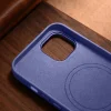 iCarer valódi bőr iPhone 14 Plus világoslila tok (MagSafe kompatibilis) tok - 19