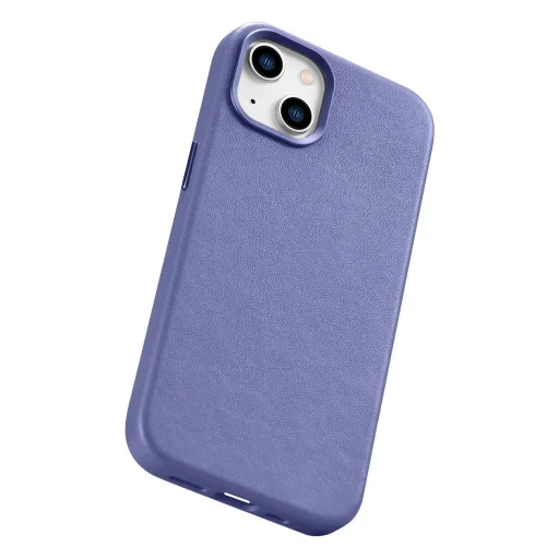 iCarer Case bőrtok iPhone 14-hez világoslila (WMI14220705-LP) (MagSafe kompatibilis) tok - 12