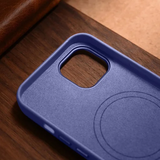 iCarer Case bőrtok iPhone 14-hez világoslila (WMI14220705-LP) (MagSafe kompatibilis) tok - 19