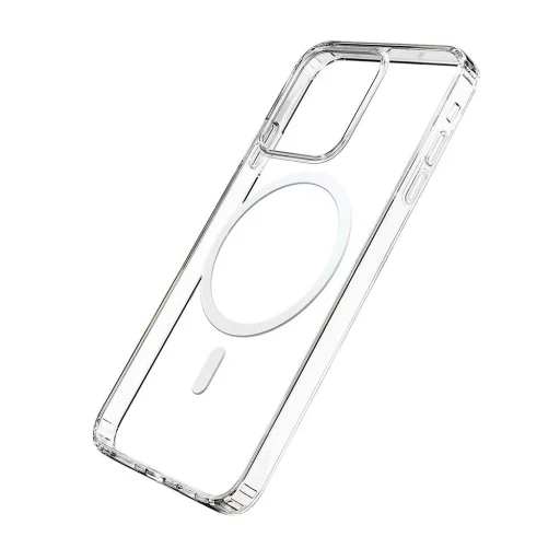 iPhone 14 tok, MagSafe kompatibilis az 3mk MagCase sorozatból - átlátszó tok - 2