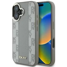  iPhone 16 Bézs DKNY Négyzetrácsos Minta Magsafe tok