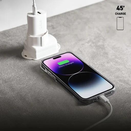 SBS TETRPD20W 20W USB-A USB-C Fali Töltő PD - Fehér - 7