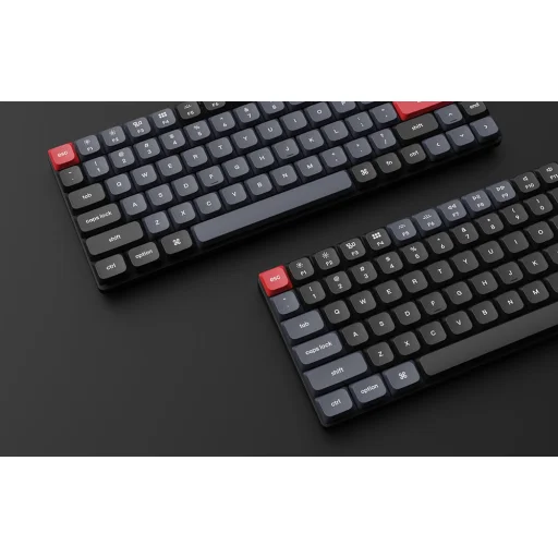Vezeték nélküli mechanikus billentyűzet Keychron K3 Pro QMK/VIA Fehér háttérvilágítás Barna Kapcsoló (fekete) - 5