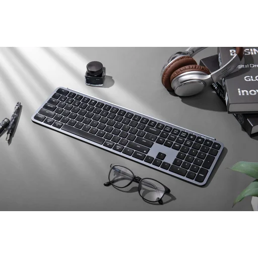 Vezeték nélküli billentyűzet Keychron B6 Pro Ultravékony Teljes (Szürke), - 8