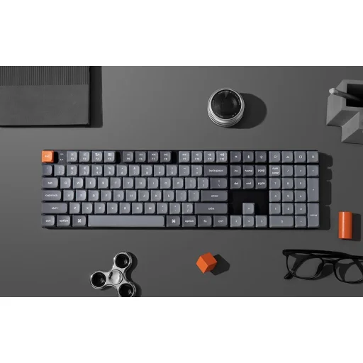 Keychron K5 Max QMK/VIA Fehér háttérvilágítás Alacsony profilú Barna Kapcsoló mechanikus billentyűzet - 5