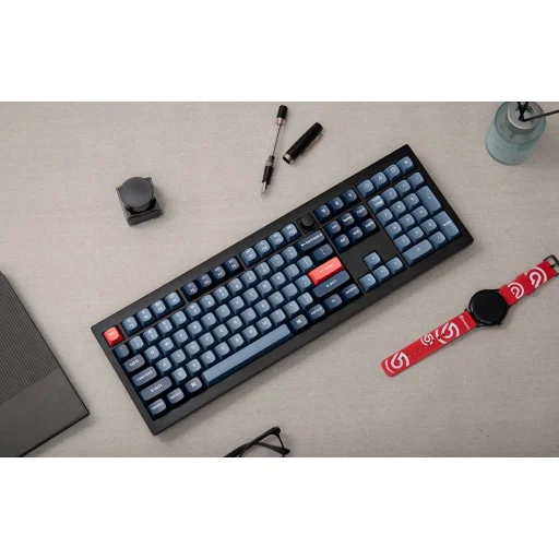 Vezeték nélküli egyedi mechanikus billentyűzet Keychron V6 Max QMK/VIA RGB Gomb Barebone Kapcsoló (fekete) - 6