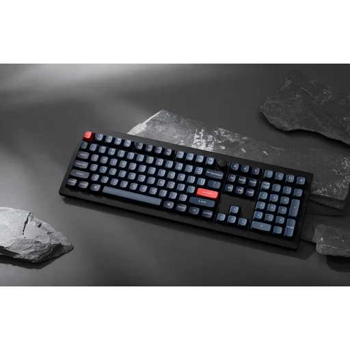 Vezeték nélküli egyedi mechanikus billentyűzet Keychron V6 Max QMK/VIA RGB Gomb Barebone Kapcsoló (fekete) - 7