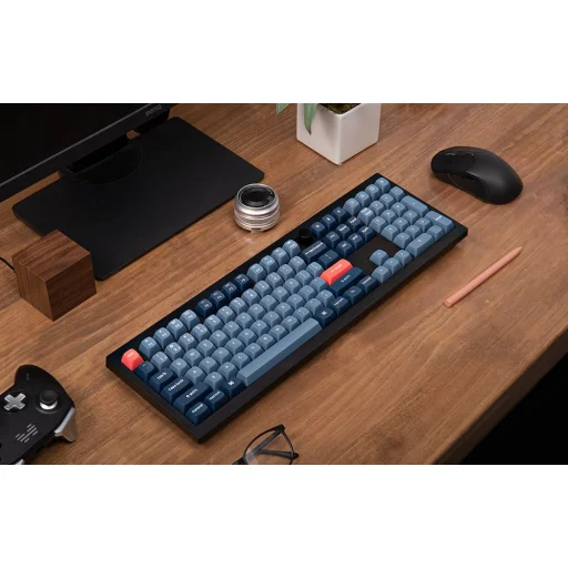 Vezeték nélküli egyedi mechanikus billentyűzet Keychron V6 Max QMK/VIA RGB Gomb Barebone Kapcsoló (fekete) - 8