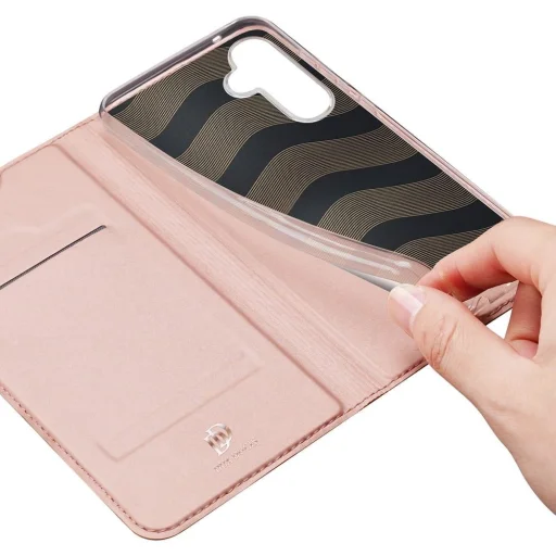 DUX DUCIS wallet case SKIN PRO Samsung Galaxy S25 tok rózsaszín, - 2