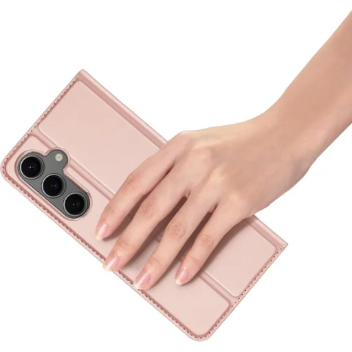 DUX DUCIS wallet case SKIN PRO Samsung Galaxy S25 tok rózsaszín, - 8