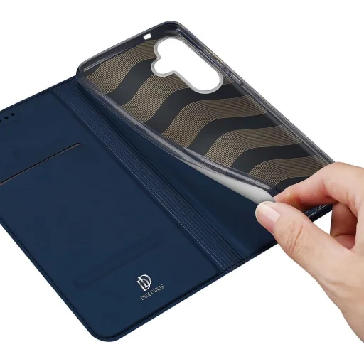 DUX DUCIS fliptok SKIN PRO Samsung Galaxy S25 Plus kék tok - 9