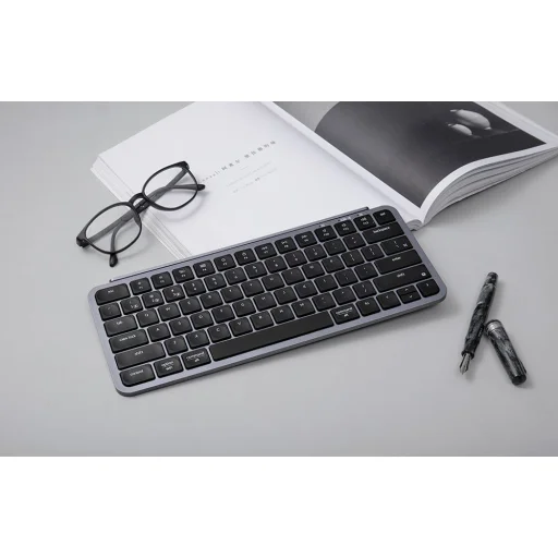 Vezeték nélküli billentyűzet Keychron B1 Pro 2,4 GHz Ultra-Vékony (szürke) - 4