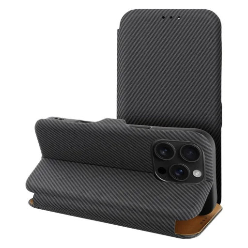 FOLIO oldalsó mágneses fliptok iPhone 16 Plus szürke tok - 1