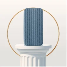 FOLIO oldalsó mágneses fliptok Samsung A15 kék tok