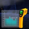 Infravörös lézeres hőmérő (550°C-ig) RC-K-1397 sárga fekete thumbnail