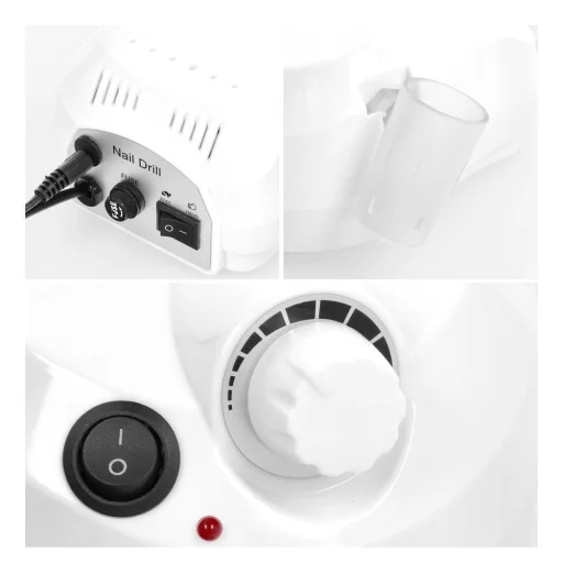 Professzionális Manikűrgép Körömcsiszoló MJ120 fehér - 3