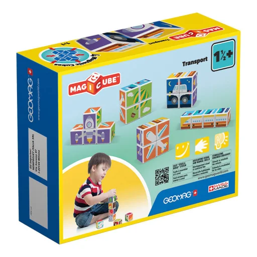  GEOMAG Magicube Nyomtatott Szállító mágneses blokkok + kártyák 7 elemes GEO-122 - 2