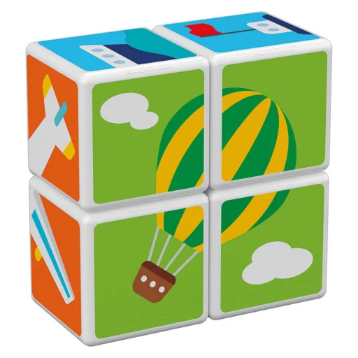  GEOMAG Magicube Nyomtatott Szállító mágneses blokkok + kártyák 7 elemes GEO-122 - 5