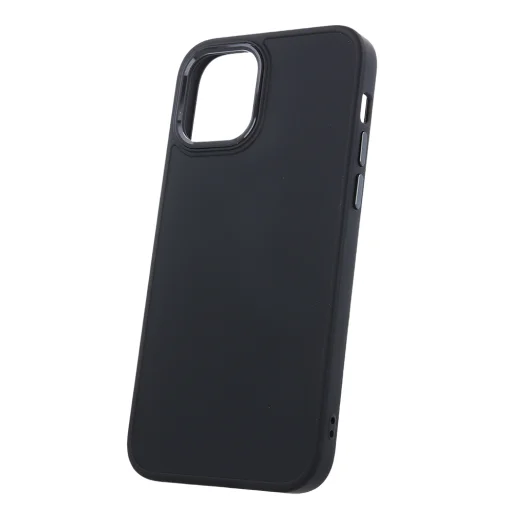 Satin tok iPhone 12 / 12 Pro 6,1" fekete - 1