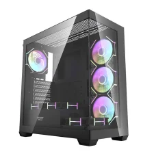 Darkflash DS900 számítógép ház (fekete) + 7 ARGB ventilátor