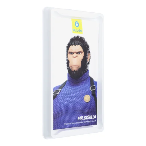 5D Mr. Monkey Armor kameravédő üveg (Hot Bending) - Samsung Galaxy S24 Plus / S25 Plus fekete üvegfólia - 5