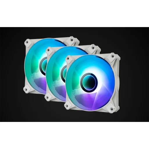 Darkflash INF8 ARGB ventilátorkészlet 3in1 számítógéphez 120x120 (fehér) - 6