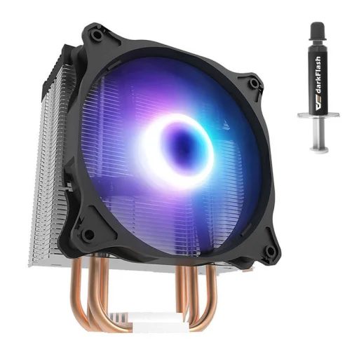 CPU aktív hűtő Darkflash Darkair LED (hűtőborda + ventilátor 120x120) fekete - 7