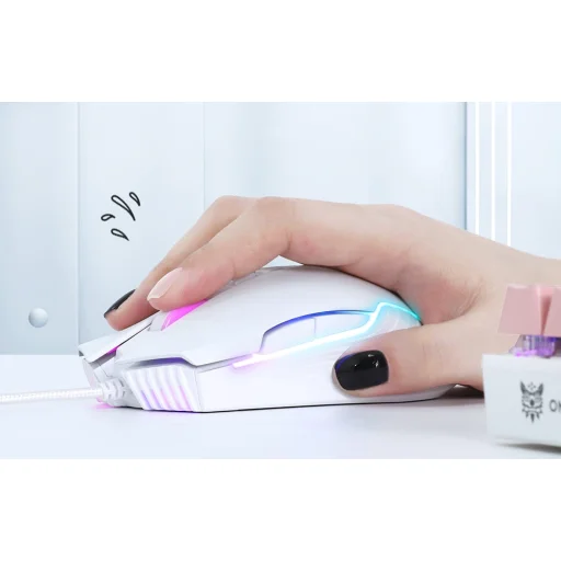 Gaming egér ONIKUMA CW905 fehér vezetékes - 3