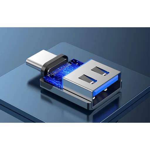 USB-C M - USB 3.0 F OTG Adapter Vention (Szürke), Átalakító kábel, adapter - 3