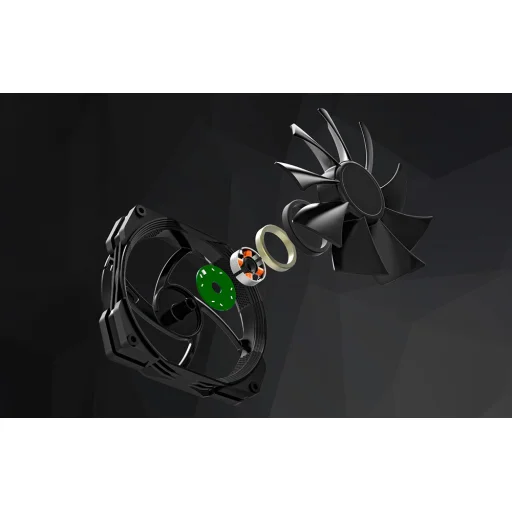 Darkflash S200 számítógép hűtő ventilátor (fekete) - 4