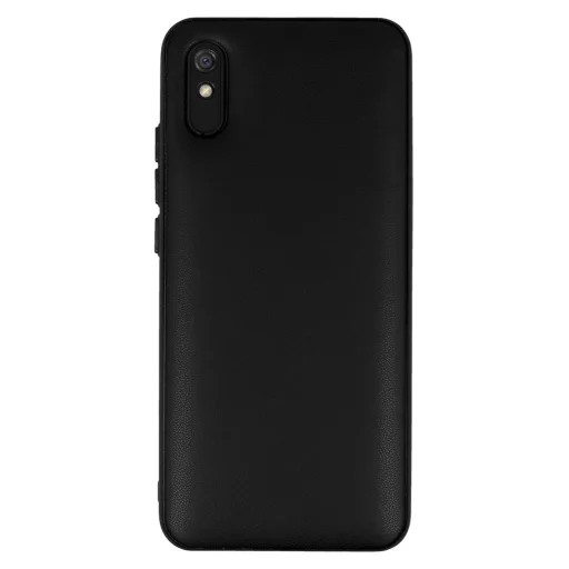 Bőr 3D tok Xiaomi Redmi 9A design 1 fekete tok - 2