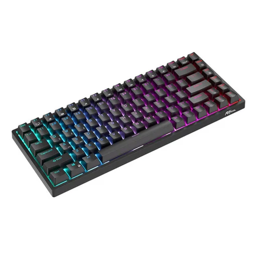 Vezeték nélküli mechanikus billentyűzet Royal Kludge RK84 RGB, Brown kapcsoló (fekete) - 4