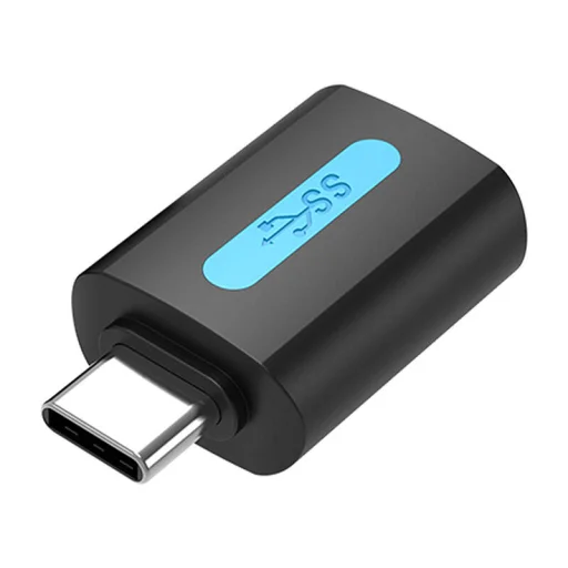 Vention Adapter USB CDUB0, USB-C férfi csatlakozó USB 3.0 női csatlakozóhoz (fekete) - 2