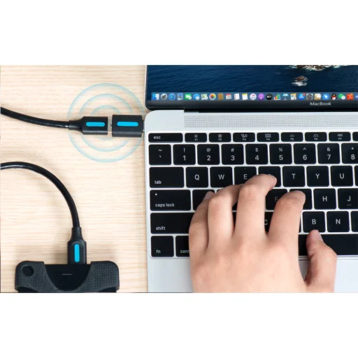 Vention Adapter USB CDTB0, USB-C férfi - USB 2.0 női (fekete) - 7