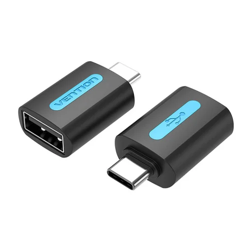Vention Adapter USB CDTB0, USB-C férfi - USB 2.0 női (fekete) - 3