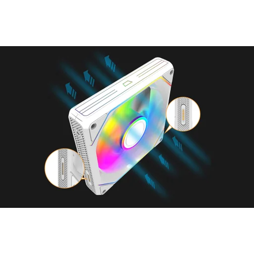 Darkflash Gauss G24 számítógépes ventilátor (fehér) - 6