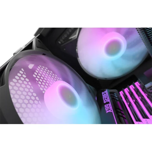 Darkflash C6 RGB ventilátor készlet számítógéphez 3in1 120x120 (fekete) - 7