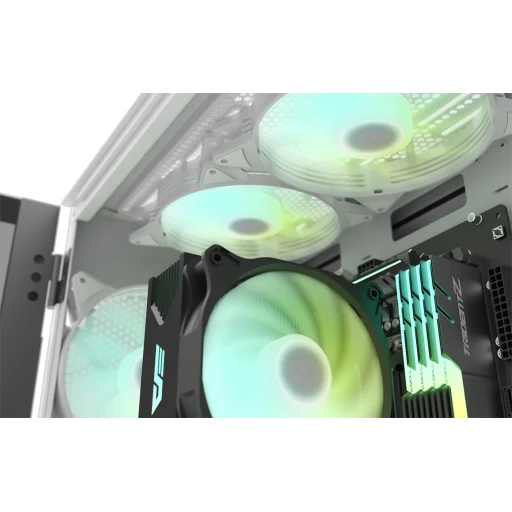 Darkflash C6 RGB ventilátor készlet számítógéphez 3in1 120x120 (fekete) - 8