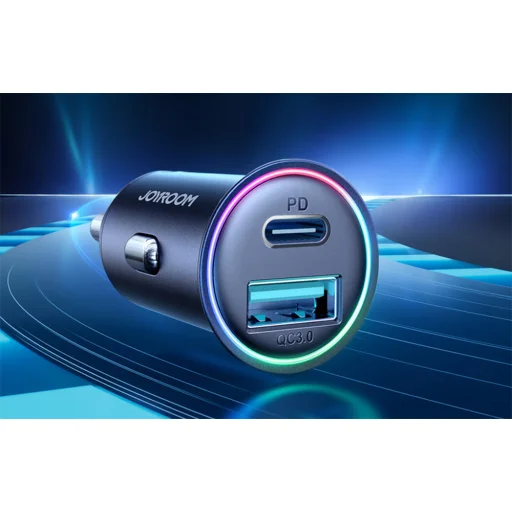 Joyroom autós töltő JR-CCN04, A+C 60W - 4