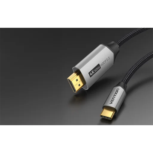 USB-C - HDMI 2.0 Kábel Vention CRBBG 1,5m, 4K 60Hz (fekete) - 2