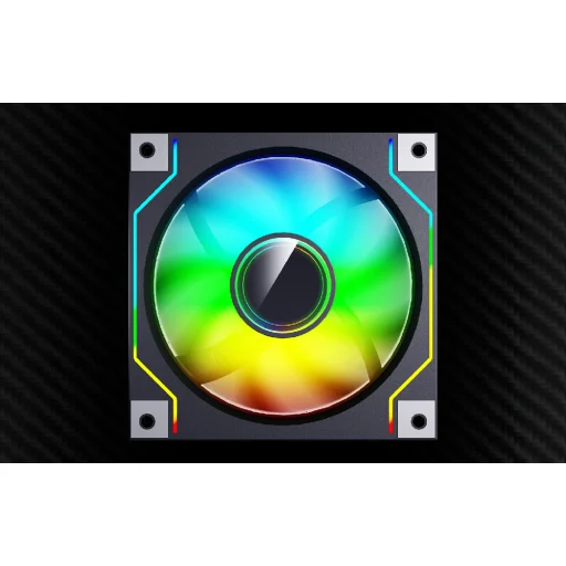 Darkflash DM20 számítógép hűtő ventilátor (fekete) - 4