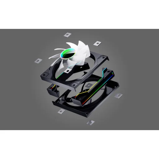 Darkflash DM20 számítógép hűtő ventilátor (fekete) - 6