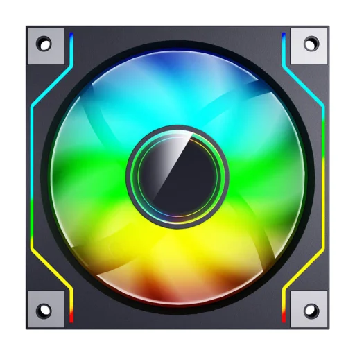 Darkflash DM20 számítógép hűtő ventilátor (fekete) - 1