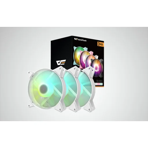 Darkflash C6 ARGB ventilátor készlet számítógéphez 3in1 120x120 (fehér) - 6