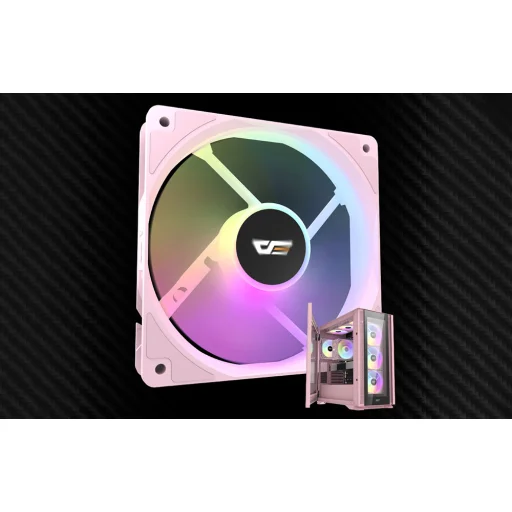 Darkflash CL12 LED Számítógép-ventilátor (120x120) (pink) - 4