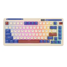 Wireless mechanikus billentyűzet Royal Kludge KZZI K75 pro RGB, Moment Kapcsoló (retro kék)