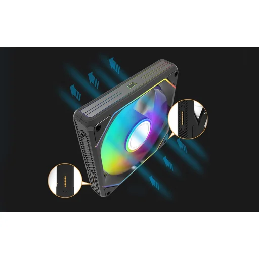 Darkflash Gauss G24 számítógépes ventilátor (fekete) - 6