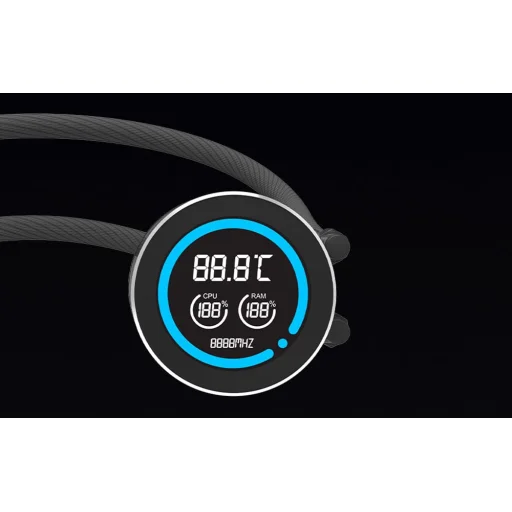  Darkflash számítógépes hűtő DN-D360 FEKETE - 4